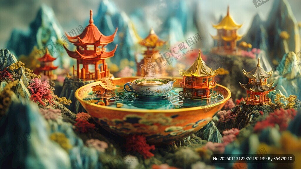 巴蜀文化缩微场景
