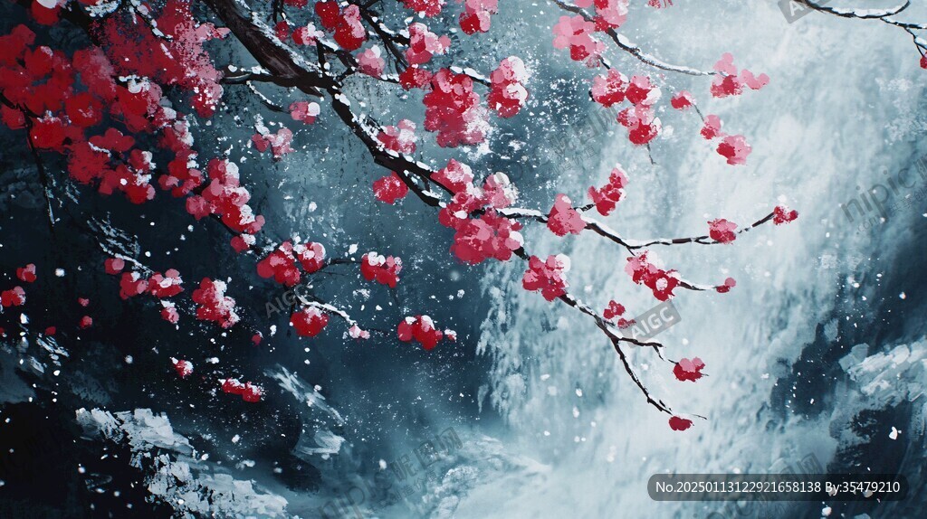 唯美梦幻梅花林