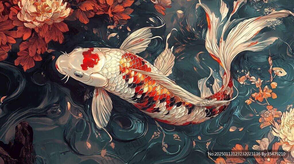 插画锦鲤