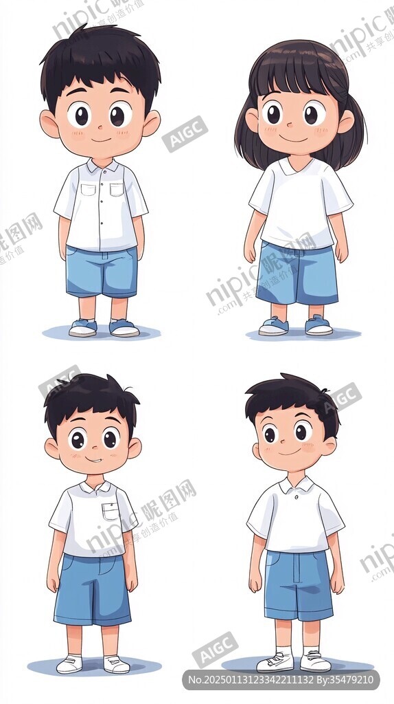 小学生人物设计
