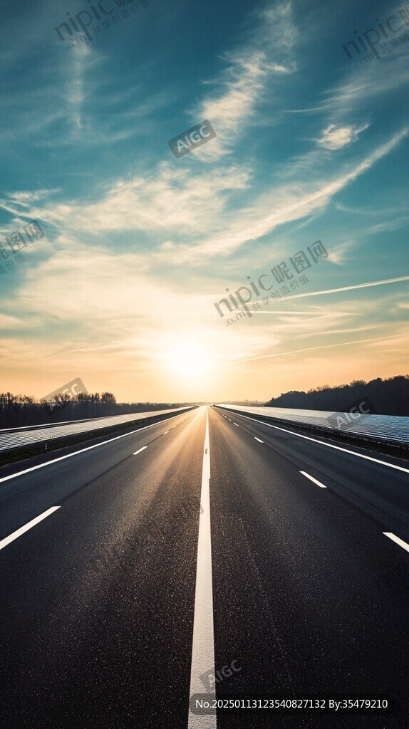 大路透视背景