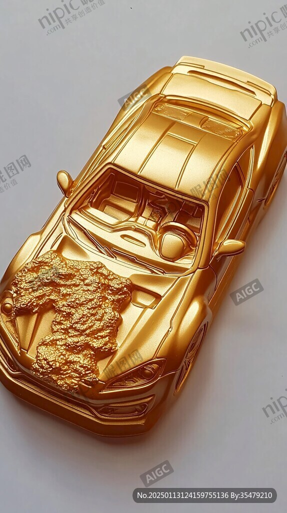 汽车金色效果设计