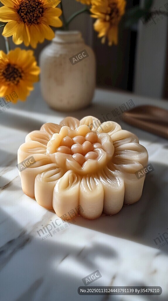 冰皮芒果味月饼