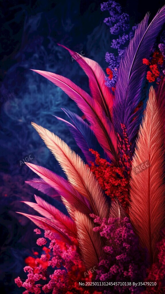 彩色绚丽梦幻唯美花朵