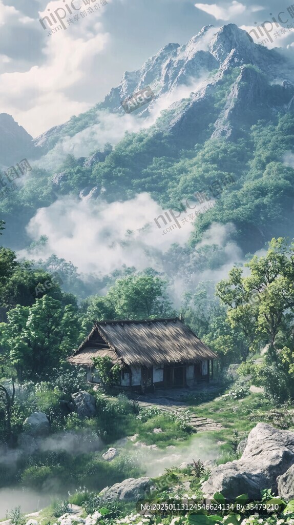 隐居山林场景