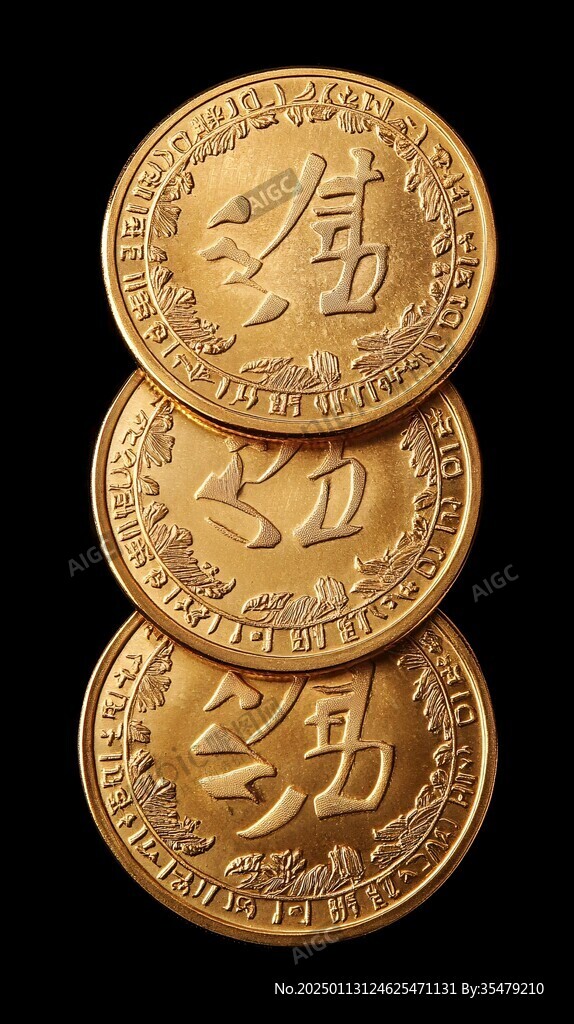 金币浮雕图