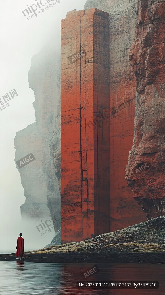 红色峭壁