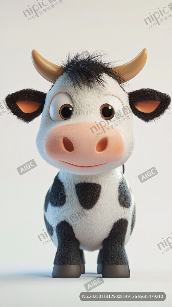 3d卡通牛