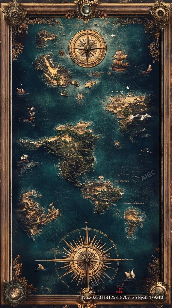欧式航海坐标图