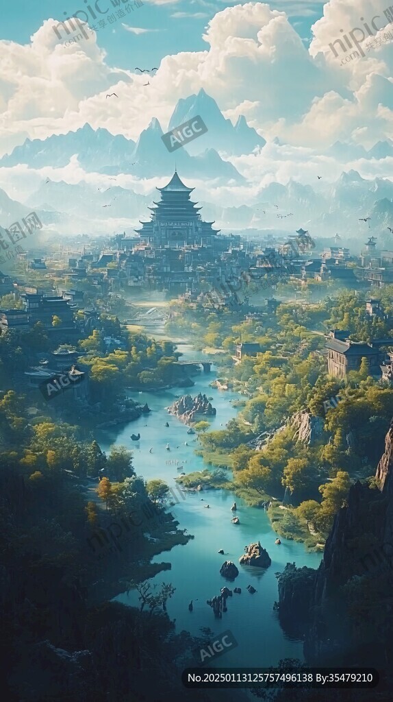 古风仙境天上宫阙