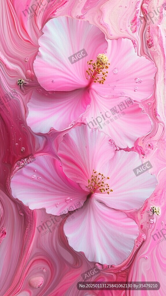 3d立体唯美花卉