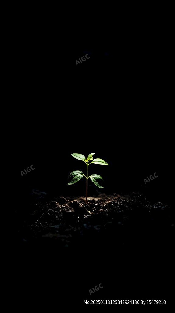生命绿色植物发芽