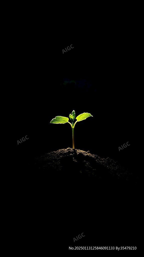 生命绿色植物发芽