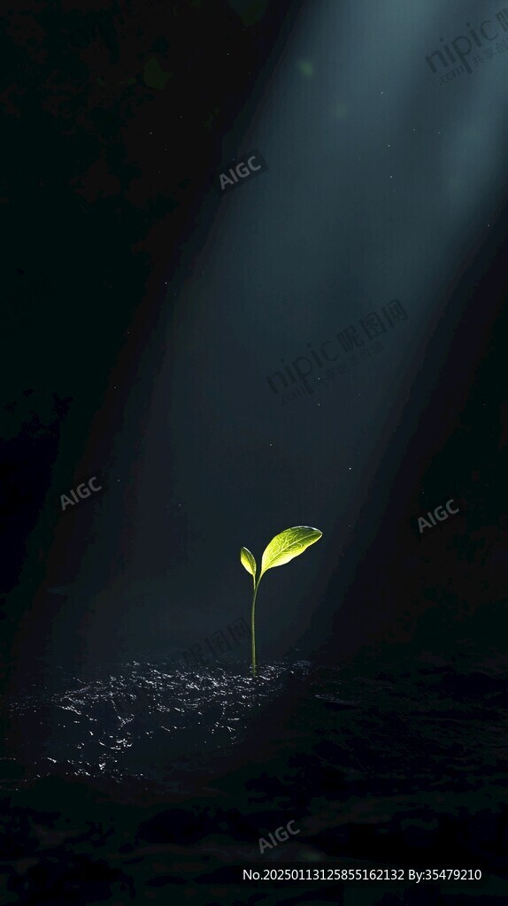 生命绿色植物发芽