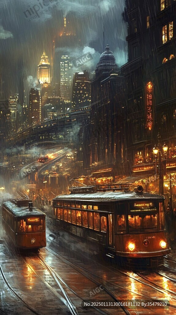唯美雨景