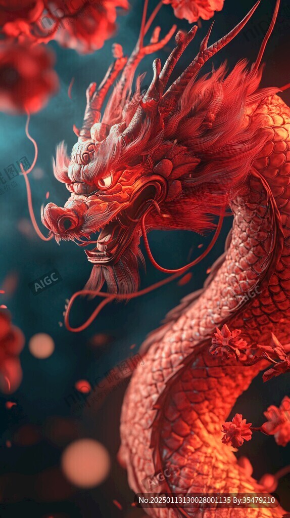 龙年插画龙抬头