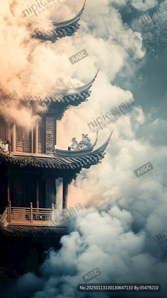 宫廷皇宫皇室云海传统