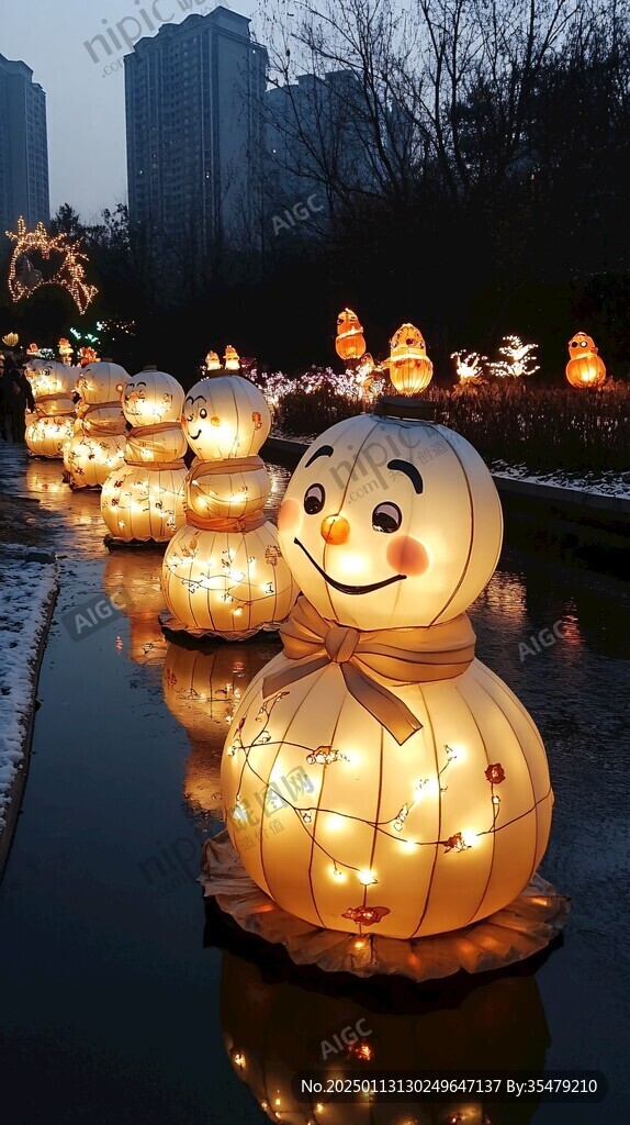 雪人灯展