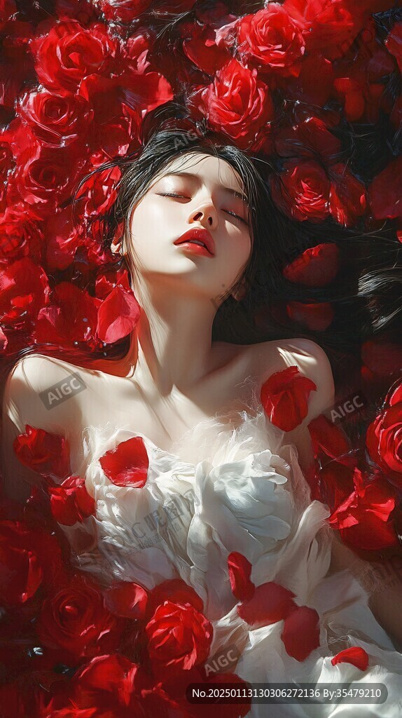 玫瑰花少女