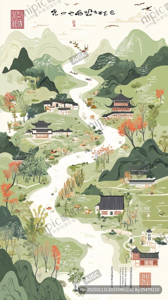 毫州城市形象宣传插画