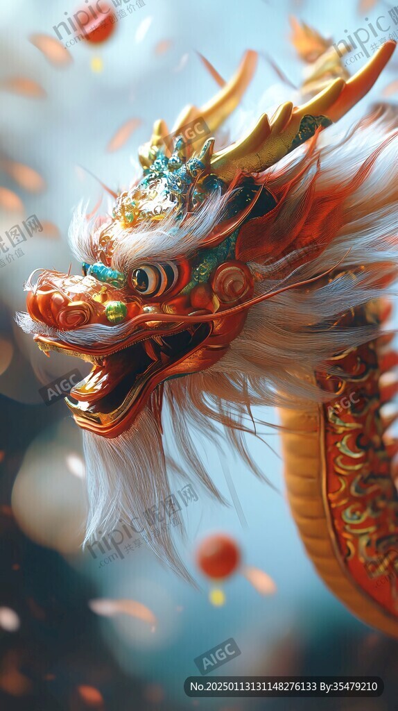 龙年插画龙抬头