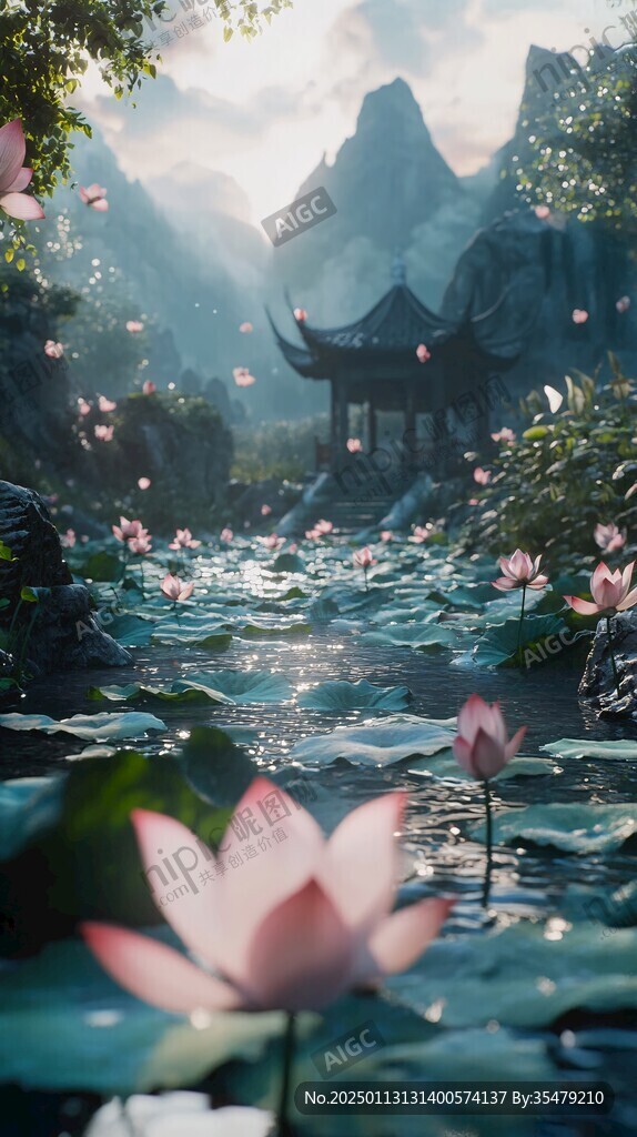 荷花大场景