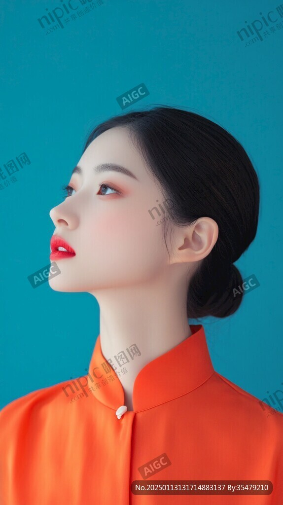 扁平风人像