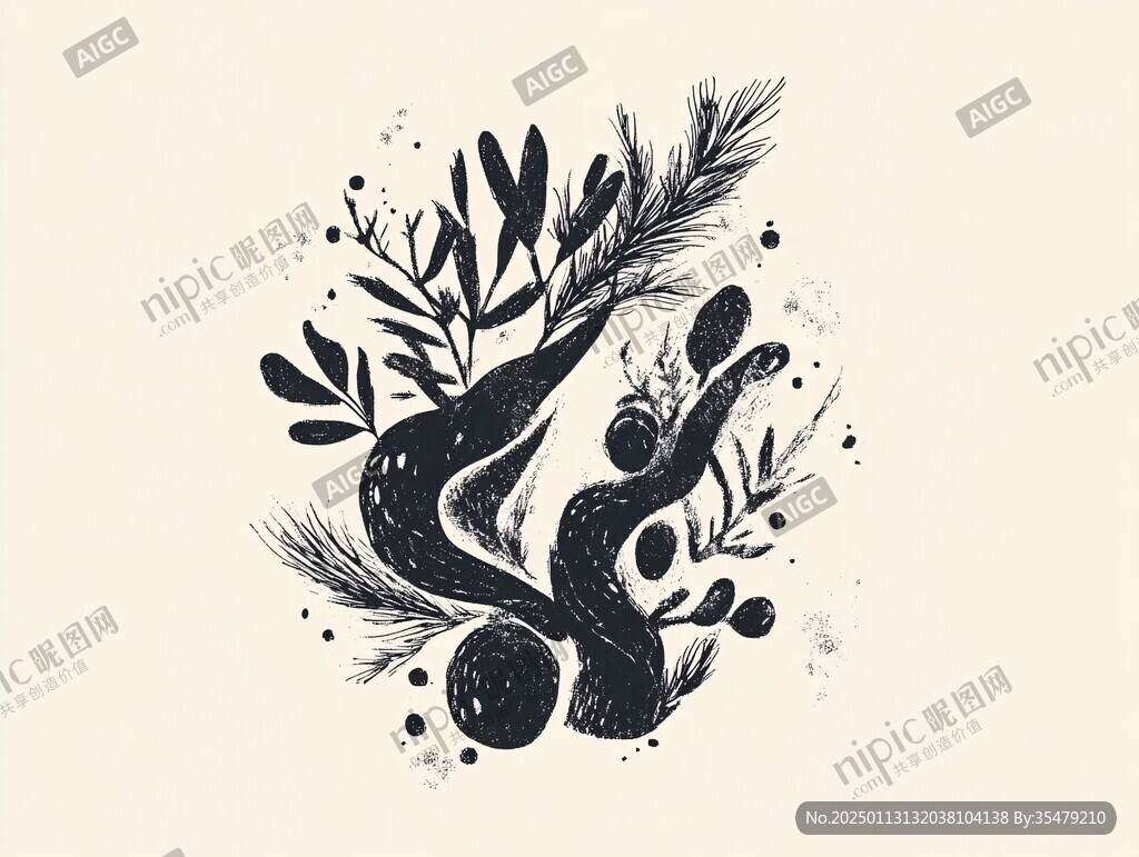 迷迭香插画
