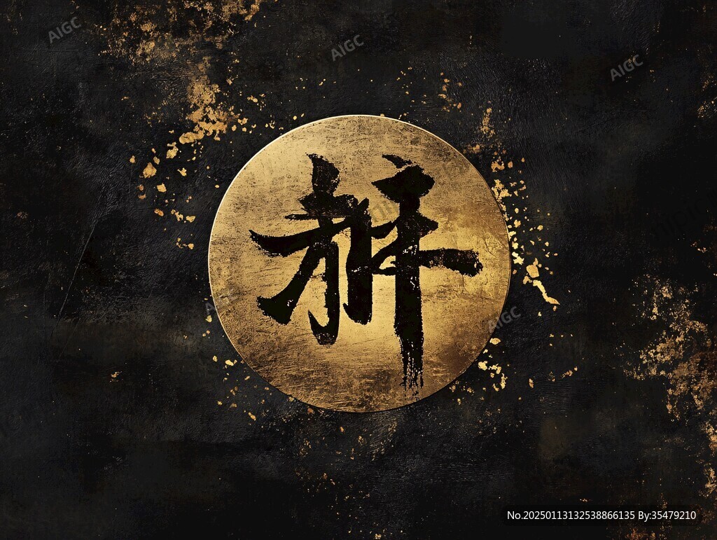 金色擂字