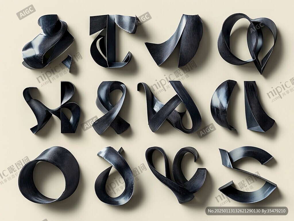 30字体数字设计