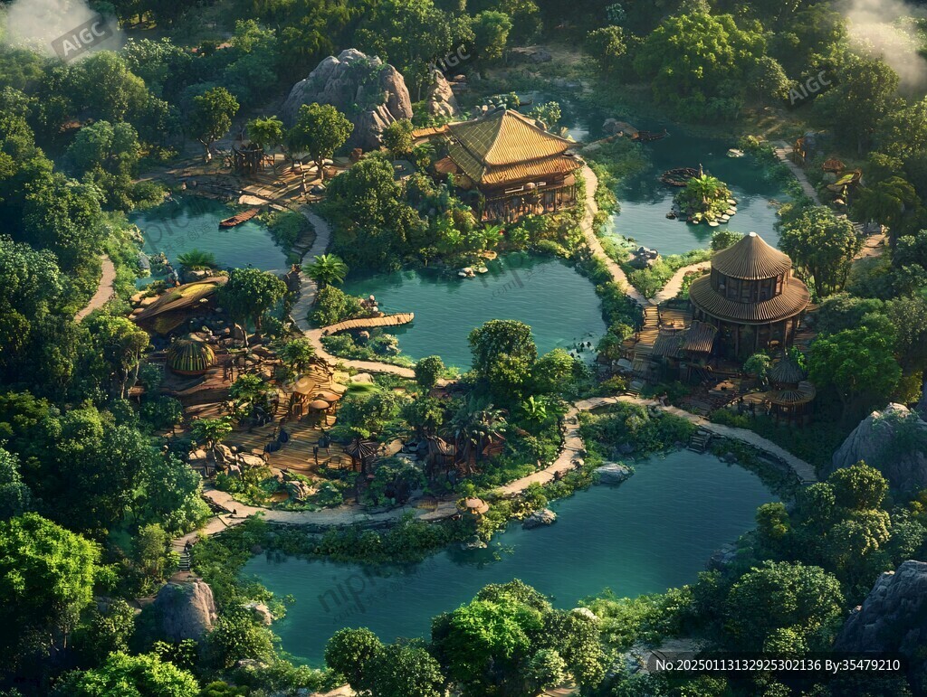 楼西双版纳悬浮岛设计