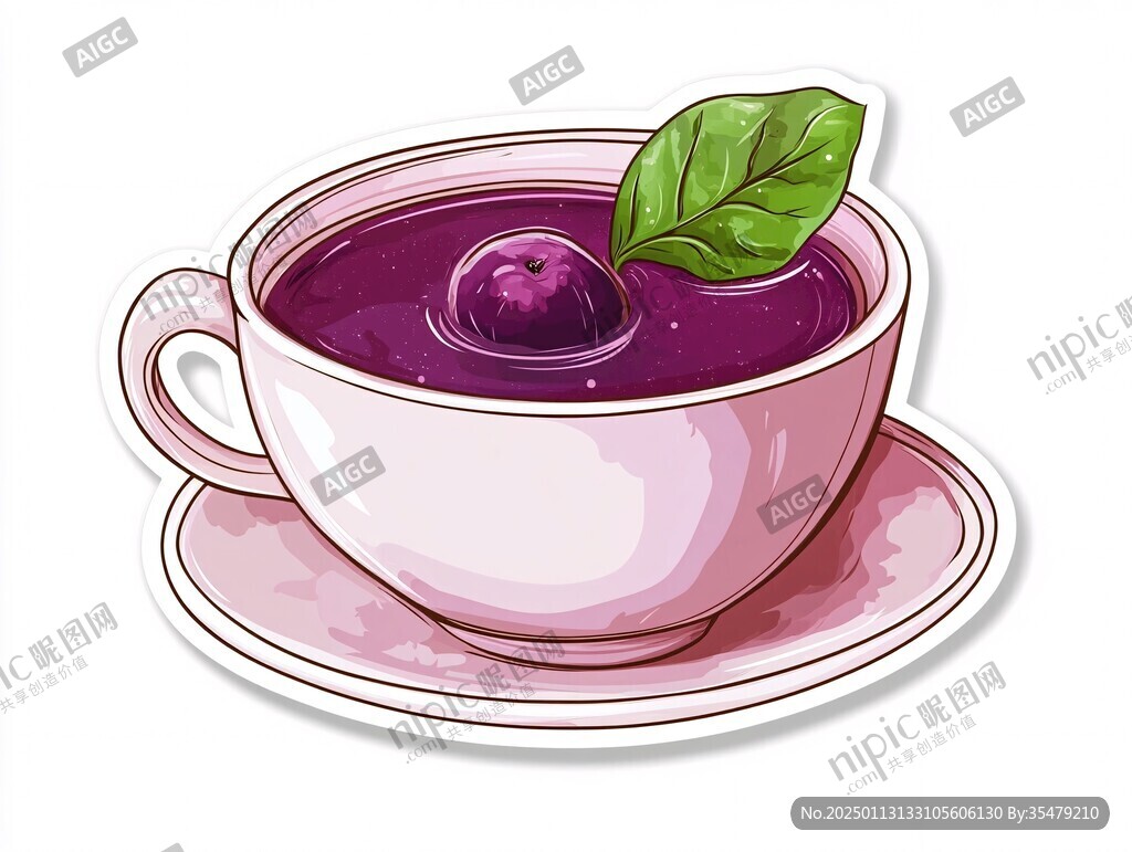 紫薯球插画