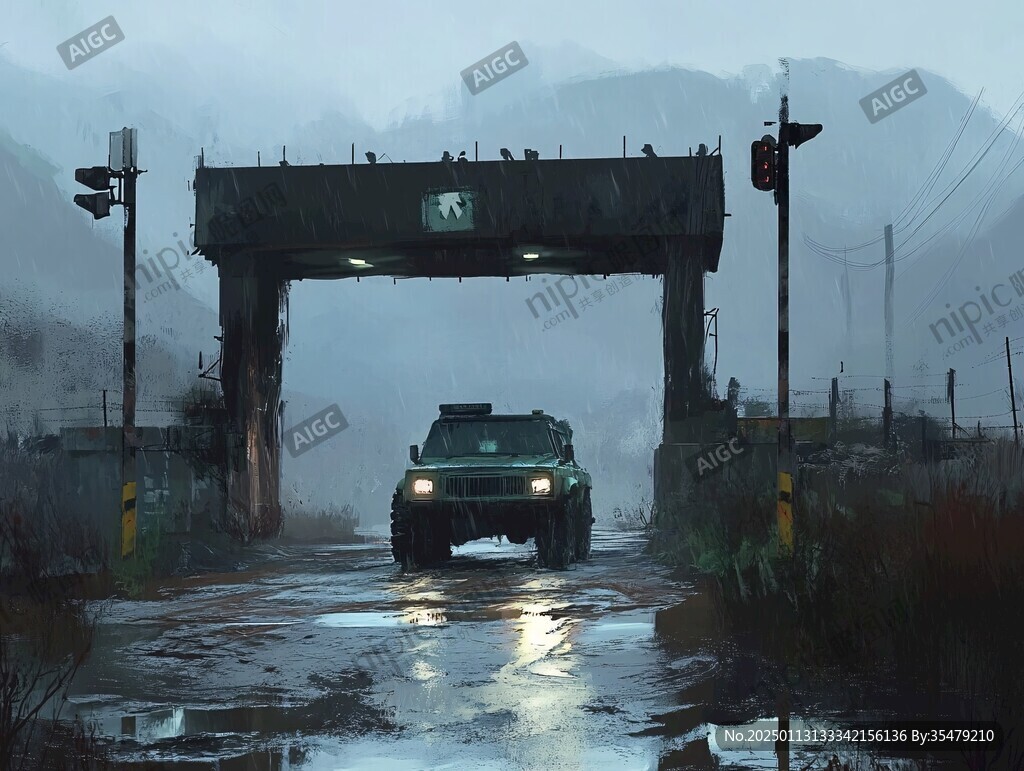 风景厚涂