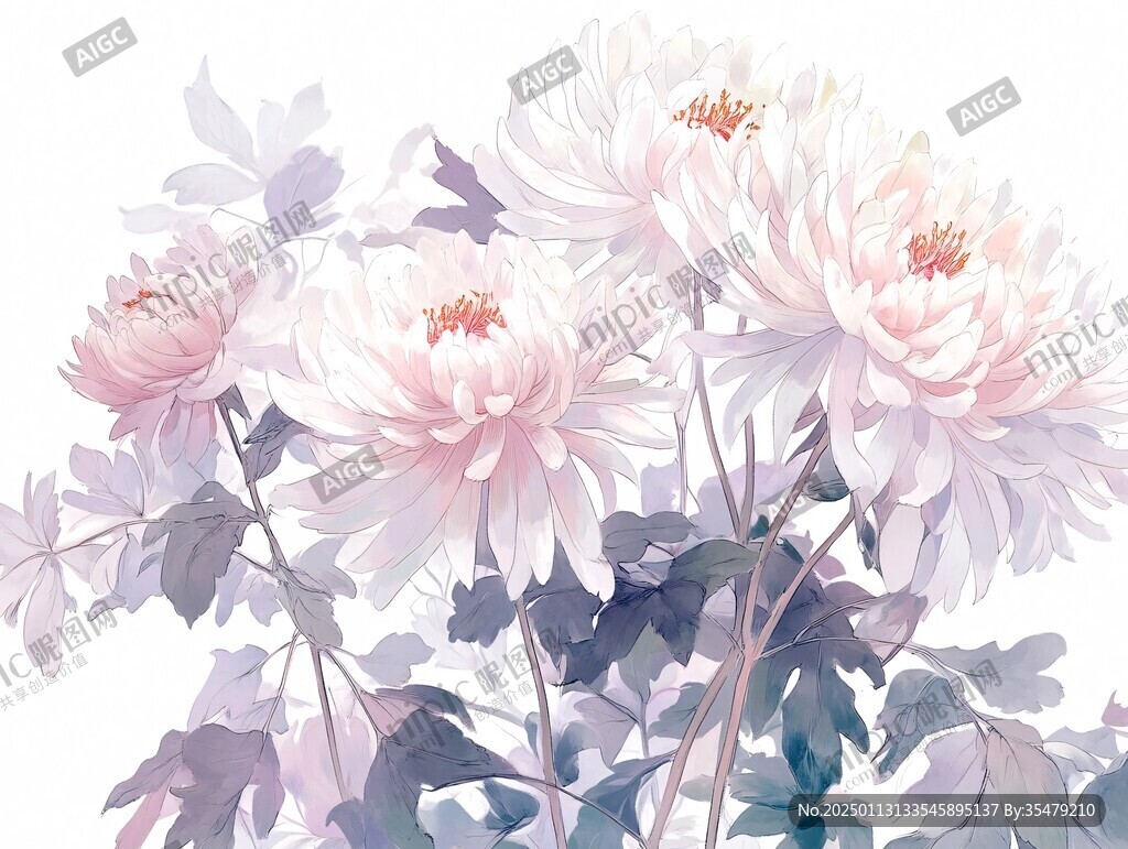 插画菊花