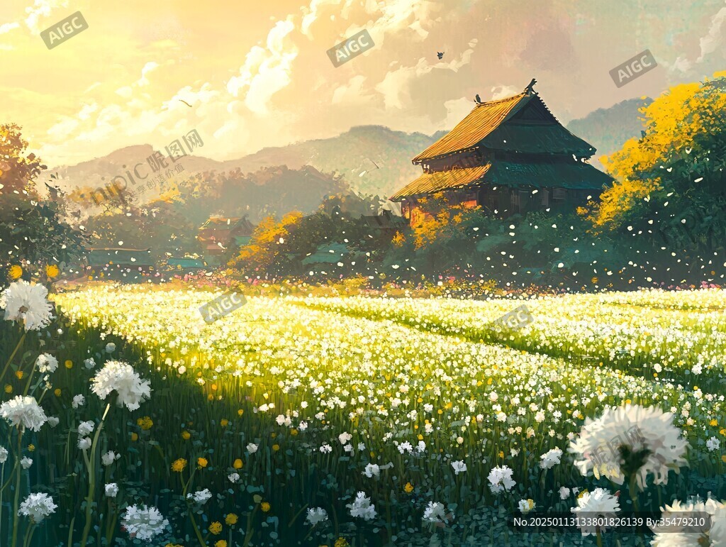 日系风景插画