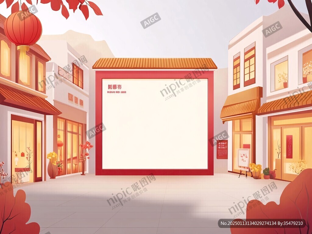 红方包装插画