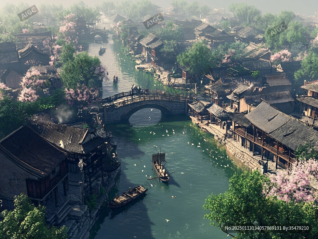 唯美浪漫江南水乡风情