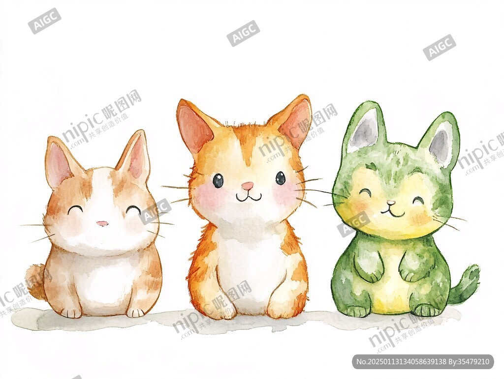 小猫咪插画