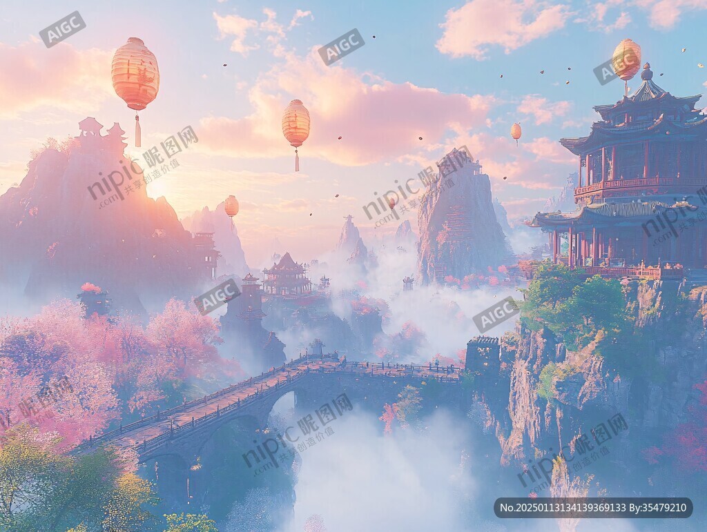 古风仙境天上宫阙