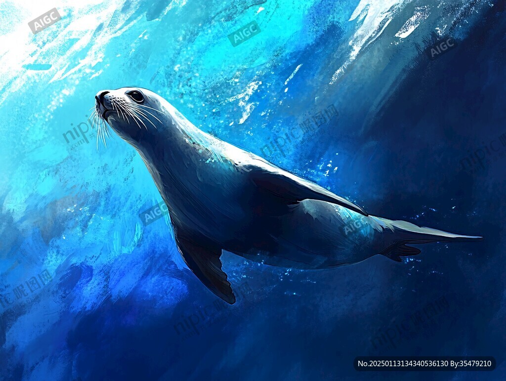 海豚海狮海鱼