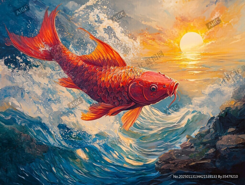 插画锦鲤