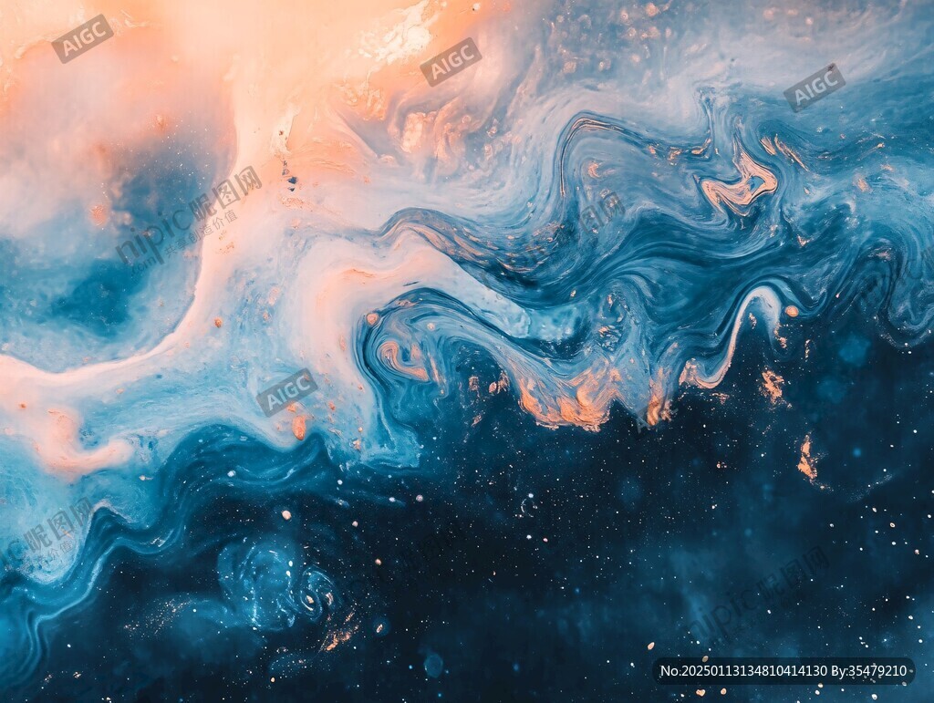海洋流体画宇宙
