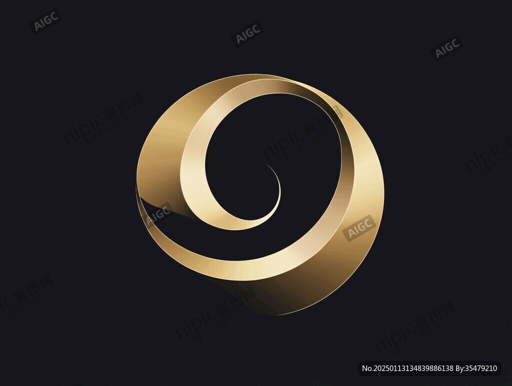 金色旋转logo