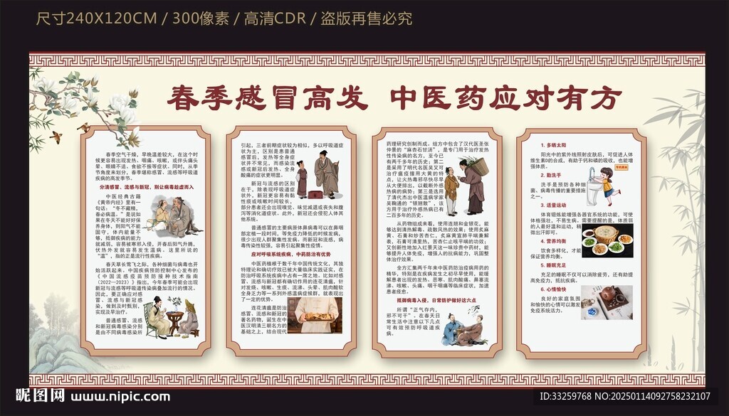 春季预防疾病健康宣传栏