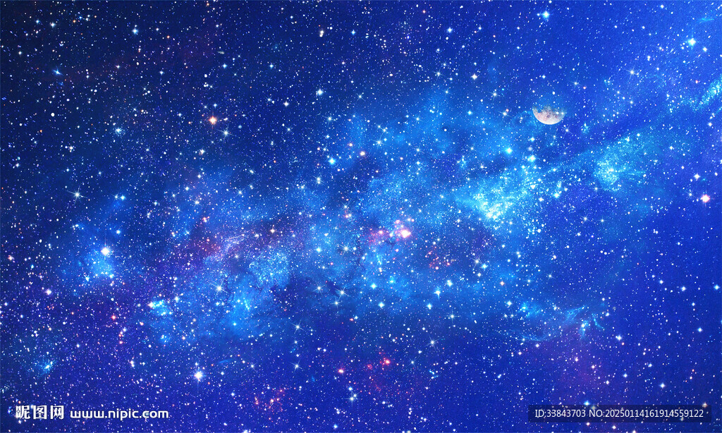 蓝色星空天花软膜