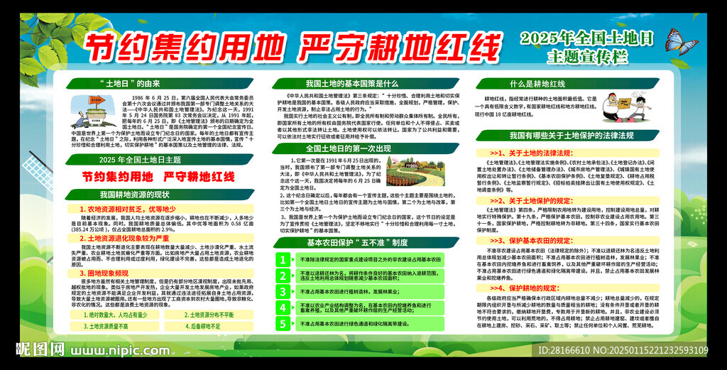 全国土地日宣传栏