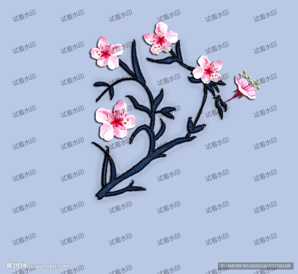 刺绣花