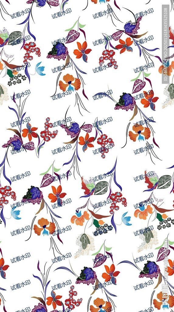 手绘花