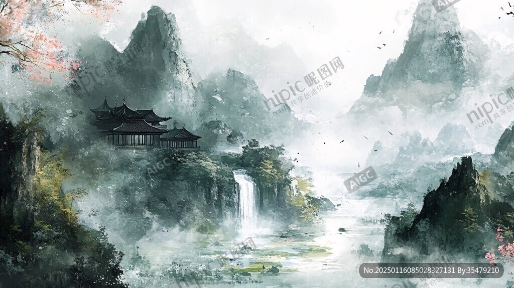 高清古风山水