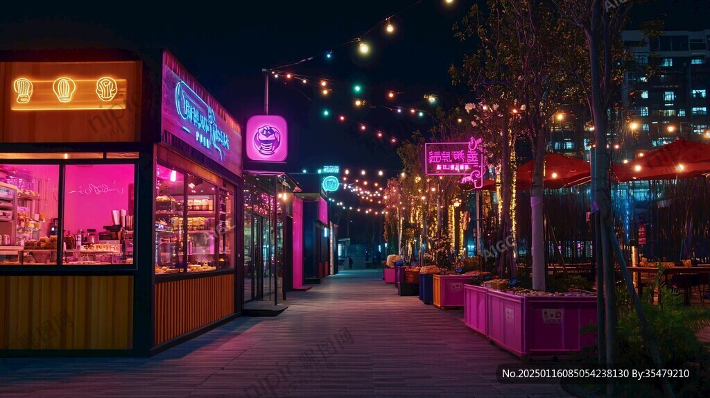 集装箱夜市